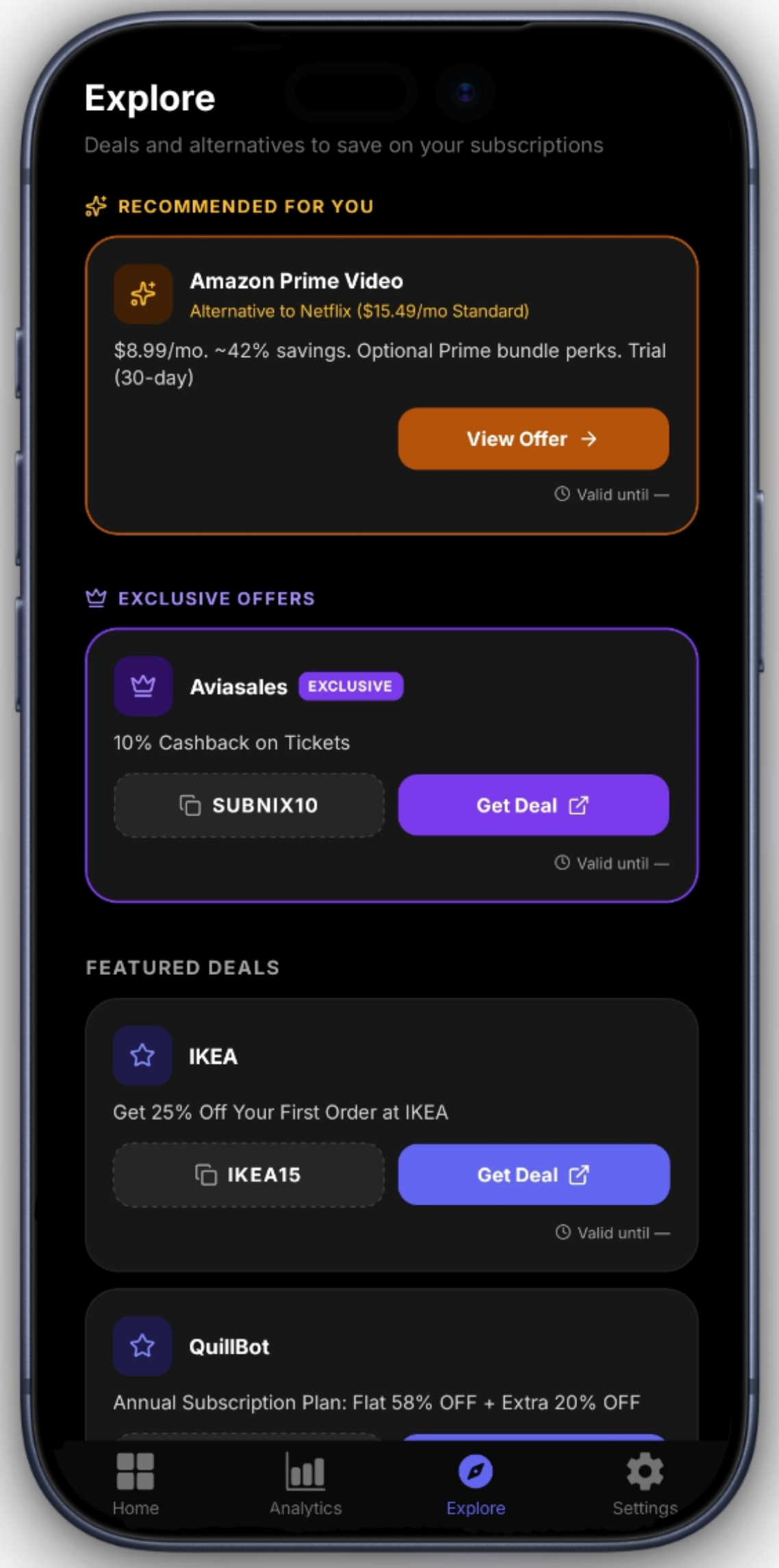 SubNix Exclusive Promo Codes